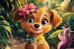 create a unique disney pet portrait