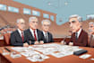 create a political or satirical cartoon