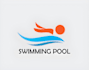 makes swimming pool, pool cleaning logo design