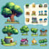 do create pixel art icons or objects for your nomogram game