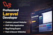 build a full stack custom website with frontend and backend development