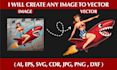 do vector tracing, edit or enhancing existing logo or image