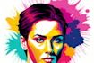 draw wpap pop art sport potrait