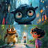 create a disney pixar art style illustration with ai