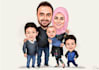 make simple big head caricature portrait