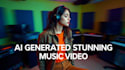 create hyper realistic ai video for music and commerical use