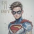 draw black and white comic superhero character line art