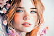 draw your portrait in a watercolor