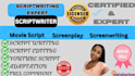 write your screenplay, short film, movie recap, screenwriting and treatment
