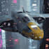 create a illustrate futuristic sci fi spaceship concept art