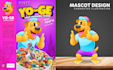 custom mascot design for cereal packaging design