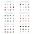do icon design, web and app or ios icon set