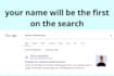 create a CV website and launch it with your name for 1 year