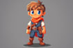 design 2d game character and sprite
