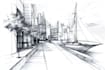 draw urban architectural design concept sketches