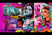 create graffiti pop art canvas designs and murals