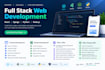 develop a full stack website using react, django or node js