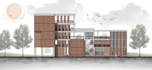 render 2d architectural floor plan, elevation, section, masterplan in photoshop