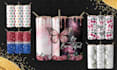 custom skinny tumbler sublimation wrap design