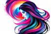 draw a digital abstract art illustration