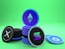 design 3d cryptocurrency token badge, nft logo, and blockchain asset