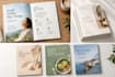 design a magazine catalogue or booklet layout for print or digital