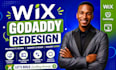 design godaddy website, wix website design, wix website redesign, godaddy fix