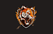 make amazing royal tiger mascot logo with creative concepts