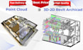 create revit, archicad file from point cloud scan data