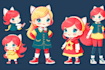 draw cartoon mascot character design