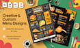 design a stunning, professional and print ready restaurant menu