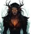 do a unique dnd horror character art , dnd fantasy charecter