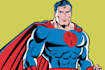 illustrate a superhero pop art portrait