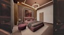3d interior design,room proportions and layout,depth,texture and lighting render