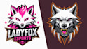 do professional dog and wolf, birds, animal logo