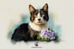 create a custom watercolor pet portrait or pet painting