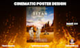design cinematic movie poster, professional pitch deck