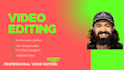professional video editing and colouring effect
