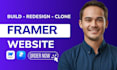 design webflow website, framer website, figma to webflow framer landing page