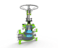 do 2d 3d cad valve drawing and rendering
