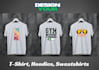 design creative typography and custom t shirts
