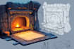 design 2d game concept art background and environment