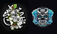 make custom tattoo skull graffiti logo