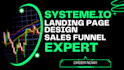 setup systeme io funnel landing page design systeme io workflow automation