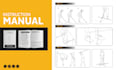 design an instruction manual, user guide or illustrated steps
