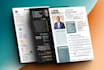 design a remarkable CV resume in infographic style under 48h