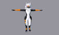 create 3d vrchat avatar, fursona and custom furry avatar, vtuber reference sheet