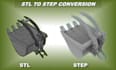 convert stl or mesh file to editable step cad file
