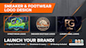 design a sneaker and shoe logo