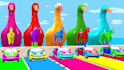 create 3d animal crossing fountain animation